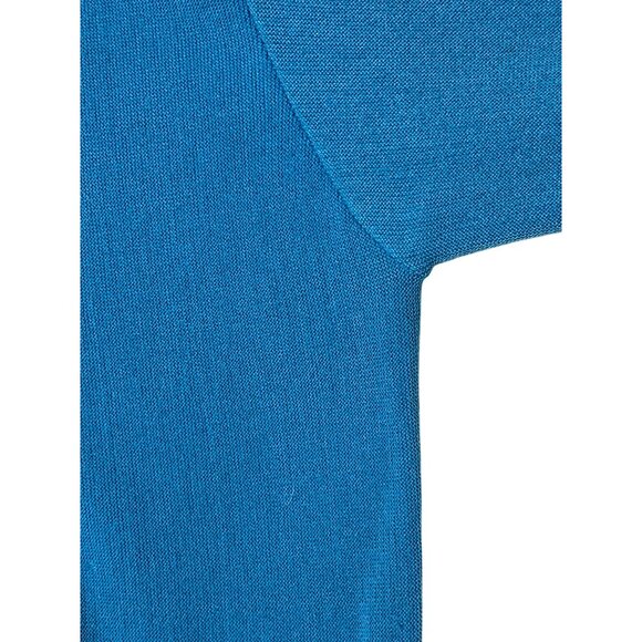 Izod Vintage Men Large Blue Button Cardigan Sweater flaw Golf Preppy Classy USA - Picture 6 of 14